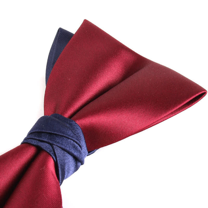 Herren Asymmetrische Zweifarbige Fliege