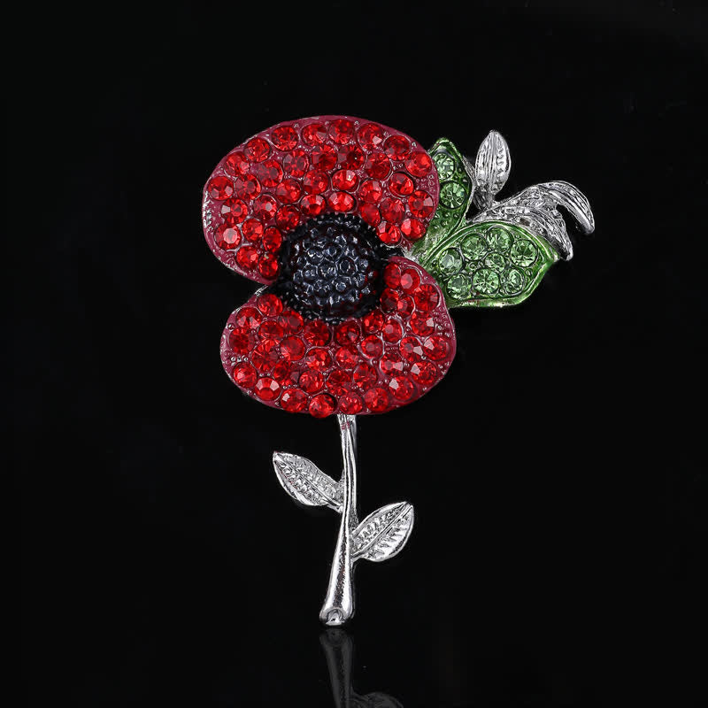 Frauen Lebendige Mohn Saflor Brosche