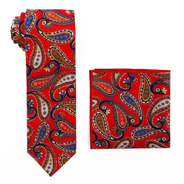 2er Set Exotische Paisley-Krawatten für Herren