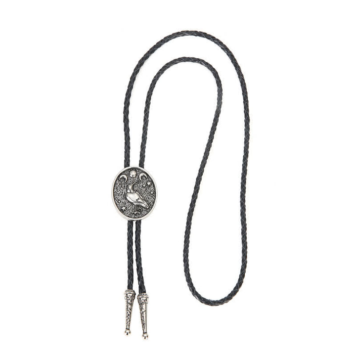 Einfache Sterne Mond Trendiger Vogel Bolo Tie