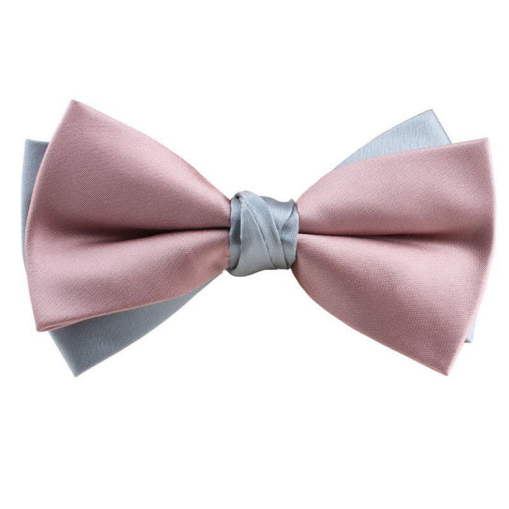 Herren Asymmetrische Zweifarbige Fliege