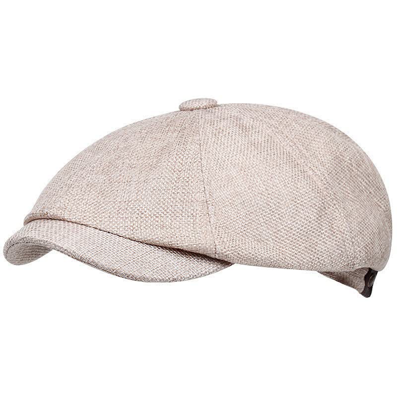 Freizeit Flache Zeitungsjunge Oktogonale Baskenmütze - Beige - M (22"-22 7/8") - image 3