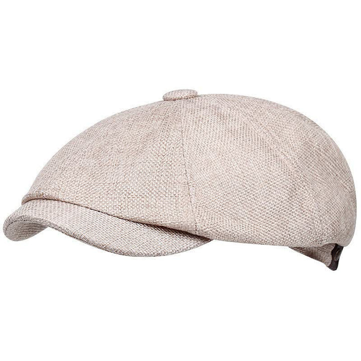 Freizeit Flache Zeitungsjunge Oktogonale Baskenmütze - Beige - M (22"-22 7/8") - image 3