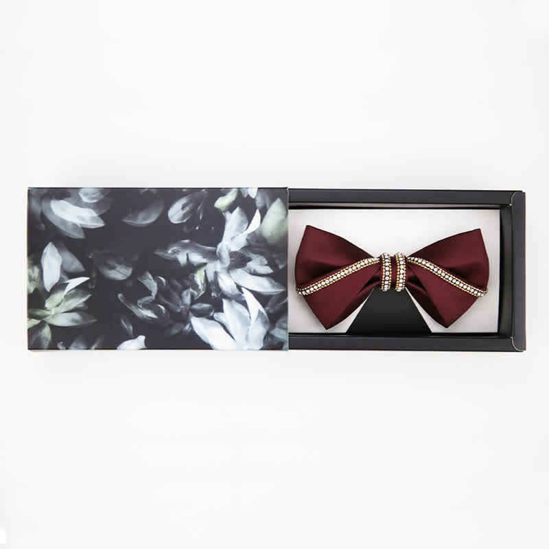 Elegantes Herren-Ketten-Fliege-Taschentuch