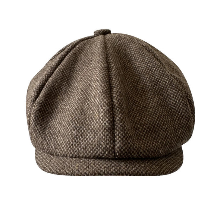 Vintage Auburn Newsboy Barett Achteckige Mütze