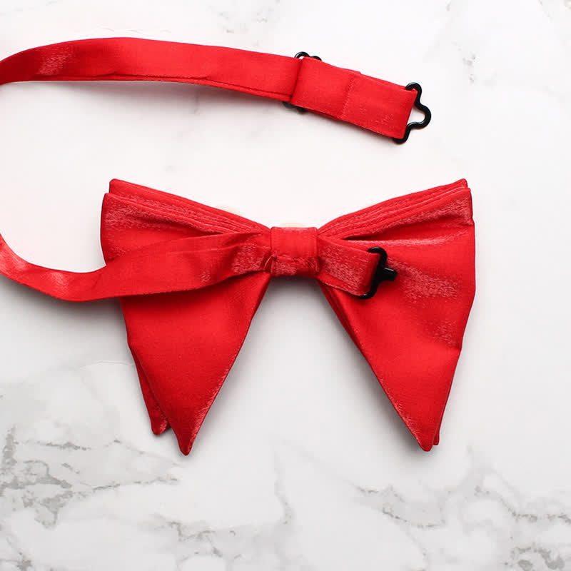 Pearls Bright Oversized Pointed Bow Tie - image 3