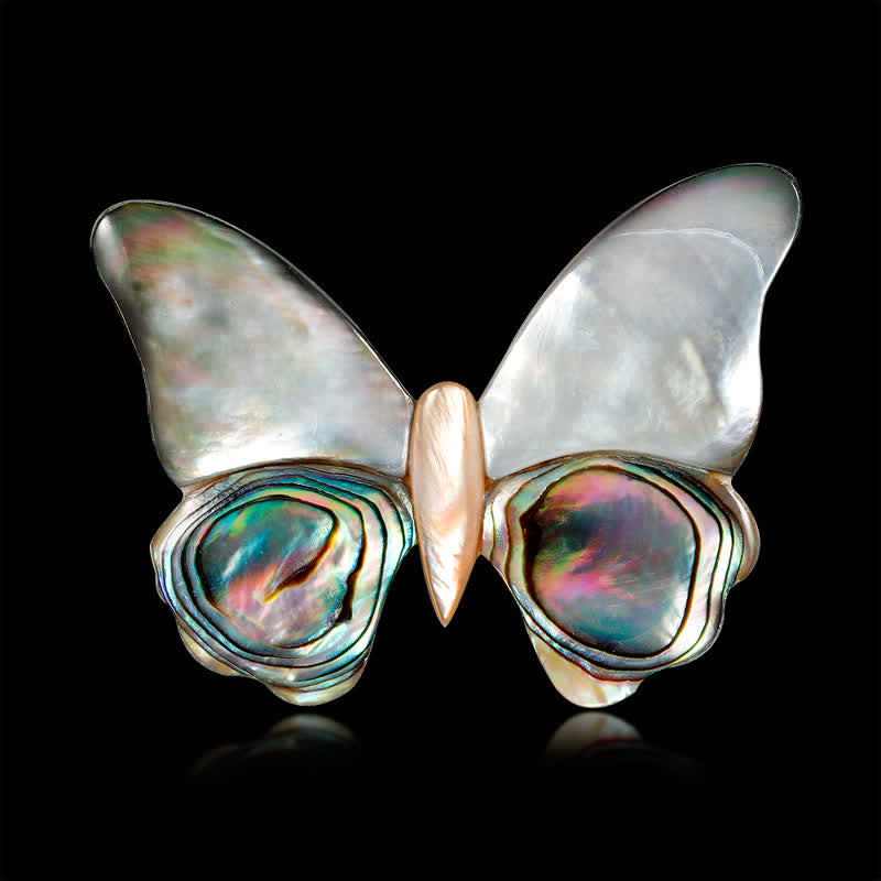 Damen Märchen Perlmutter Schmetterlingsbrosche