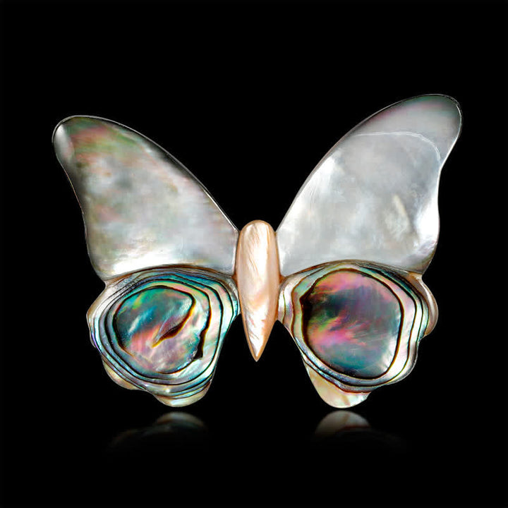 Damen Märchen Perlmutter Schmetterlingsbrosche