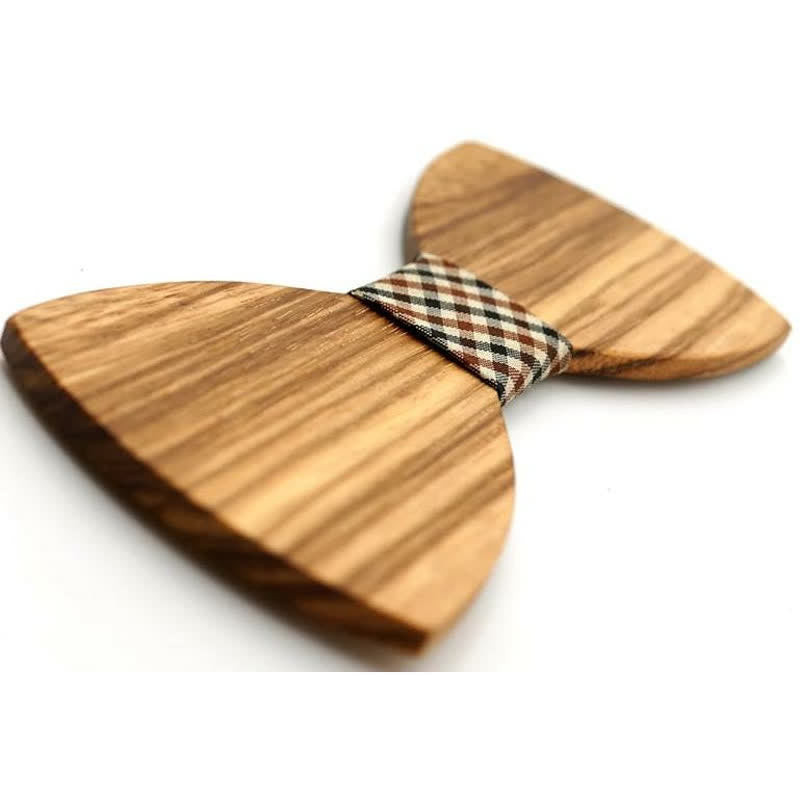 Natürliche Holzmaserung Holzkrawatte für Männer