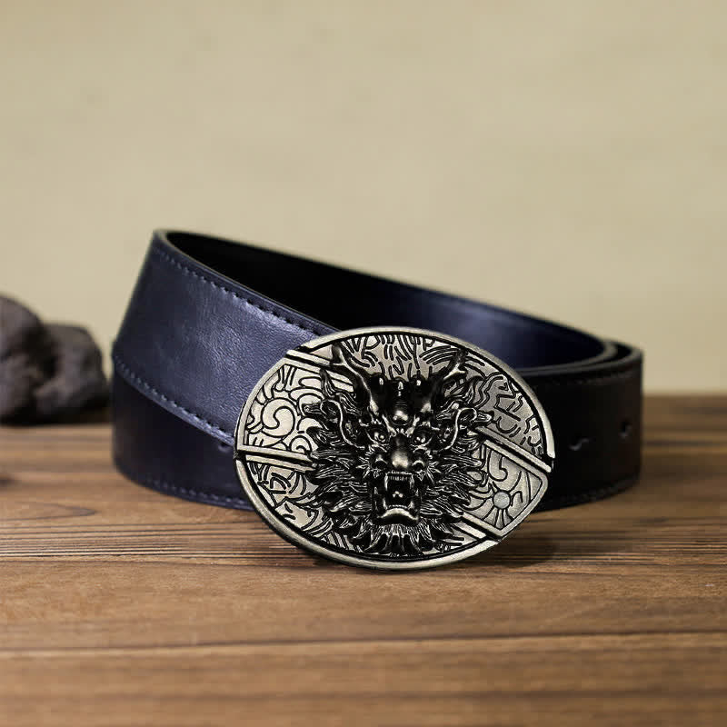 DIY Brave Dragon Verstecktes Klappmesser Ledergürtel für Herren