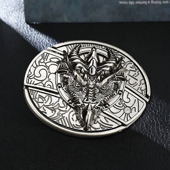 DIY Sharp Dragon Hidden Klappmesser Ledergürtel für Herren