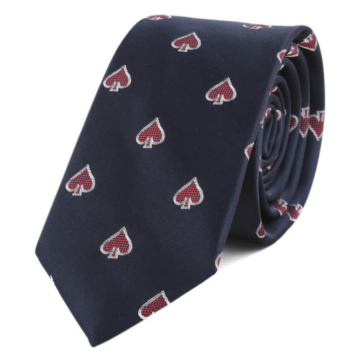 Herren-Krawatte mit Tier-Poker-Motiven - Tiefblaues Poker - image 11