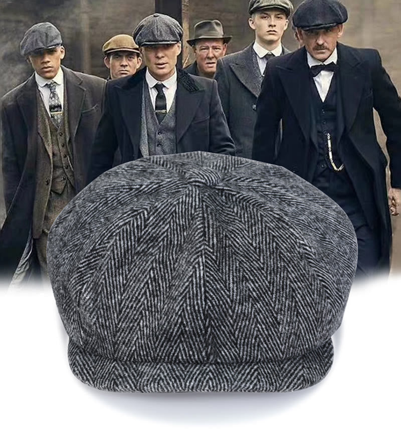 Künstler Tweed achteckige Baskenmütze - image 7