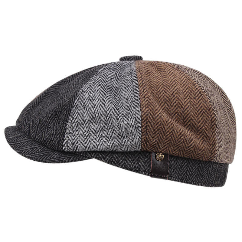 Vintage britische achteckige Barettkappe