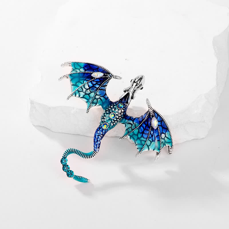 Unisex-Legenden-Fliegender-Drachen-Brosche