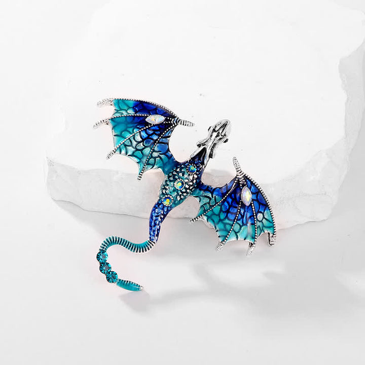 Unisex-Legenden-Fliegender-Drachen-Brosche