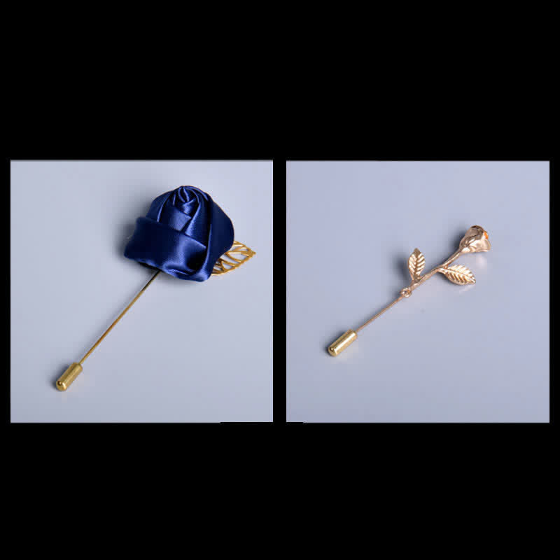 8er Pack Marineblau Blätter Blumen Vogue Krawatten Fliegen Geschenkbox - image 3