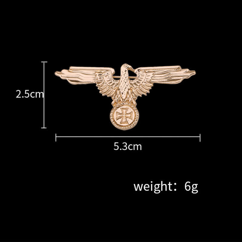 Herrentugel-Militärkreuz-Brosche