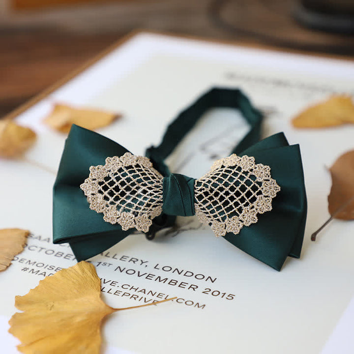 Elegante Blumen-Spitzen-Fliege für Herren