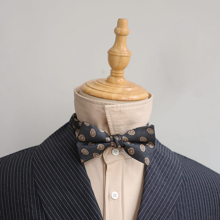 Herren Zarte Vintage Einfarbige Fliege