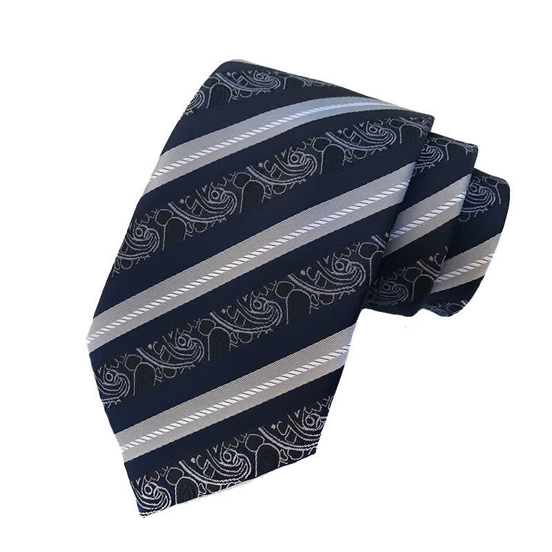 Herrenkrawatte mit Mix Paisley Streifen