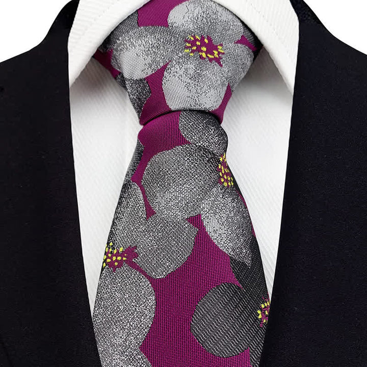 Elegante große Blütenkrawatte für Herren