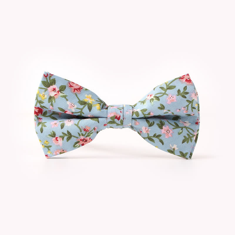 Herren Baumwollfliege mit Blumenmuster und doppelter Lage