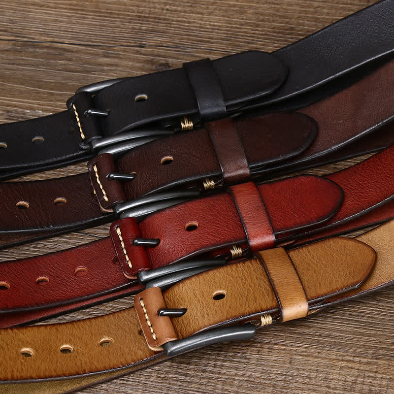 Stilvoller Retro-Cowboy-Ledergürtel für Herren