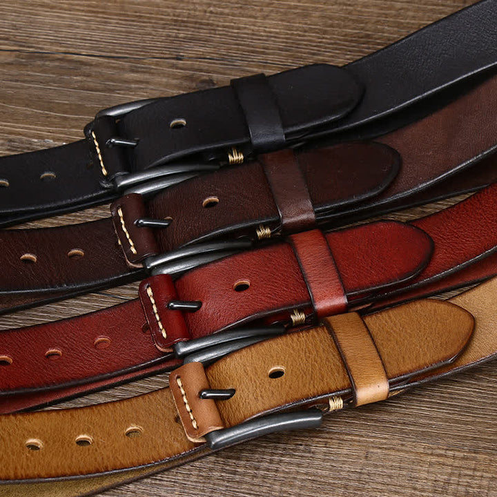 Stilvoller Retro-Cowboy-Ledergürtel für Herren