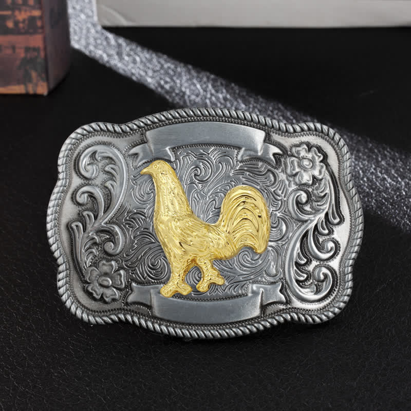 Herren DIY Ledergürtel mit goldener Tierschnalle