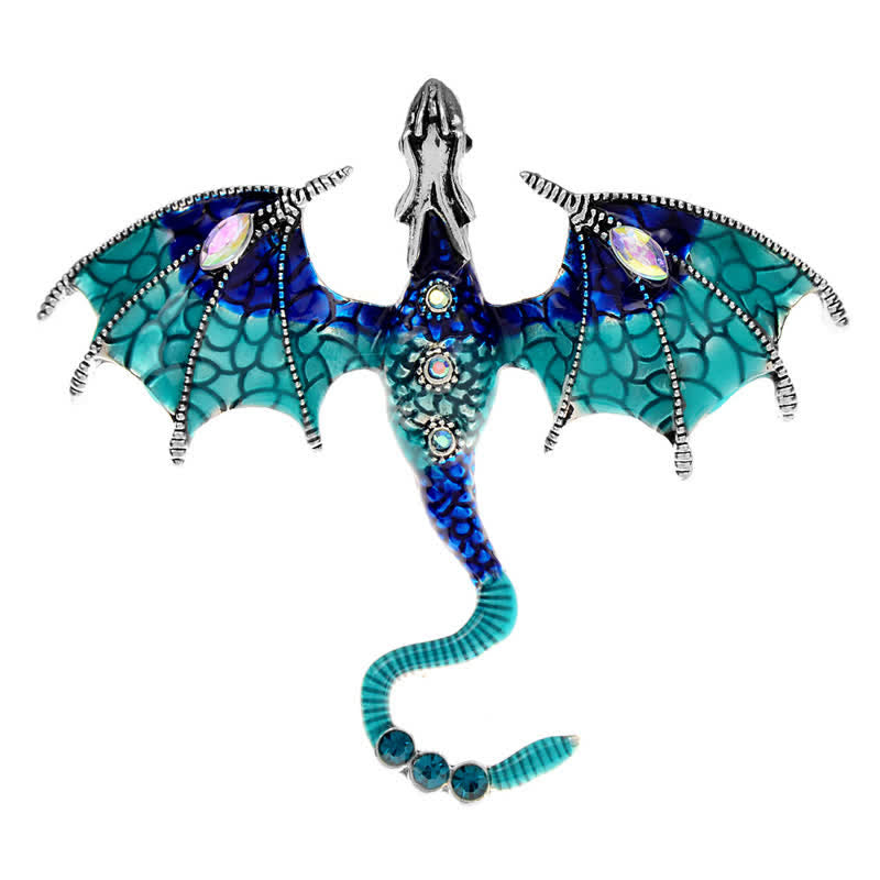 Unisex-Legenden-Fliegender-Drachen-Brosche