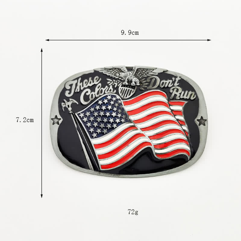 Herren DIY These Colors Don't Run Adler Flagge Schnalle Ledergürtel