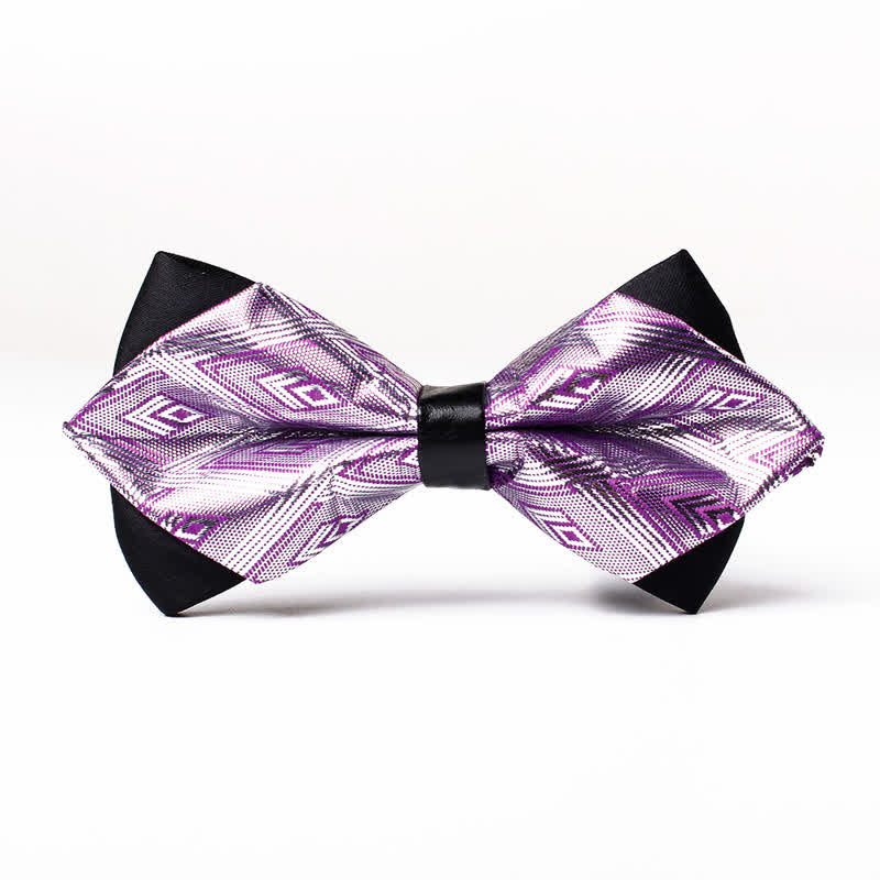 Moderne elegante spitze Diamantfliege für Männer - Lila - image 0