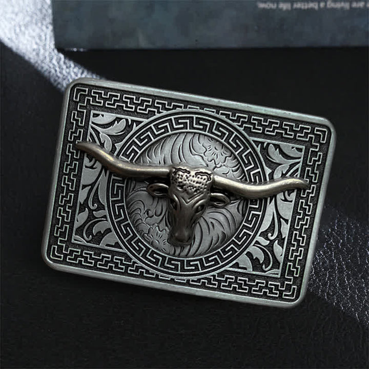 Herren DIY Western Schnalle Ledergürtel