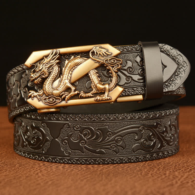 Herrenprägung Retro Dragon Z Letter Ledergürtel