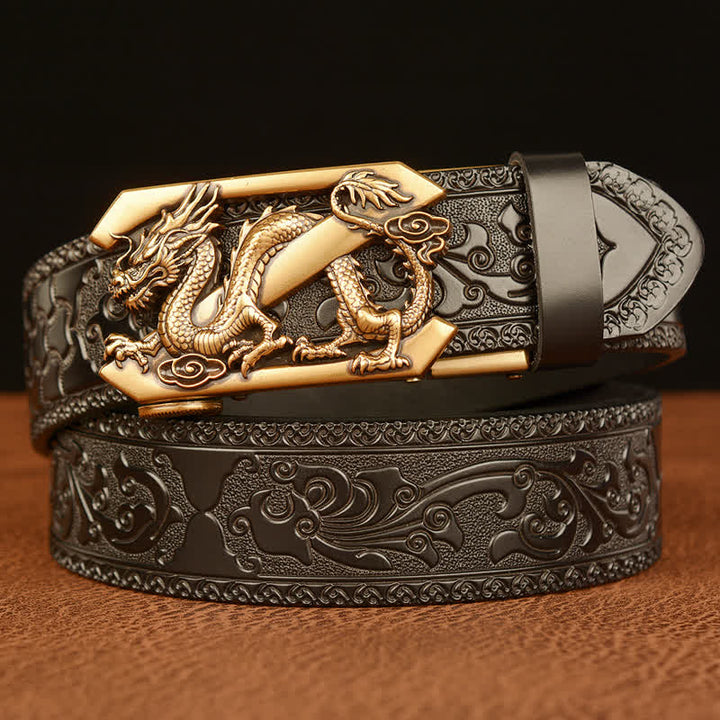 Herrenprägung Retro Dragon Z Letter Ledergürtel