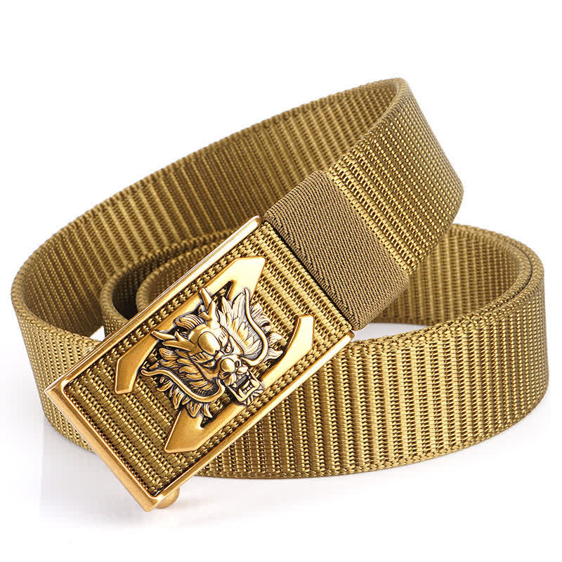 Herren Z Letter Mighty Dragon Nylon Gürtel