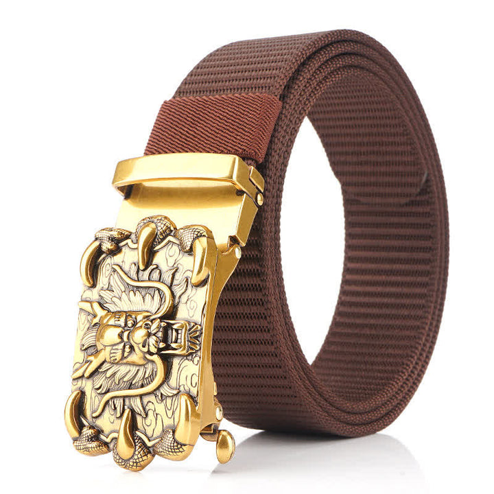 Herren Freizeit Nylon Gürtel mit Drachen Dekor