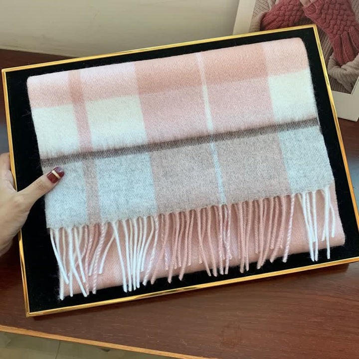 Unisex-Schal aus Lammfell im Edinburgh-Karo-Design, groß und warm - #24 - image 42