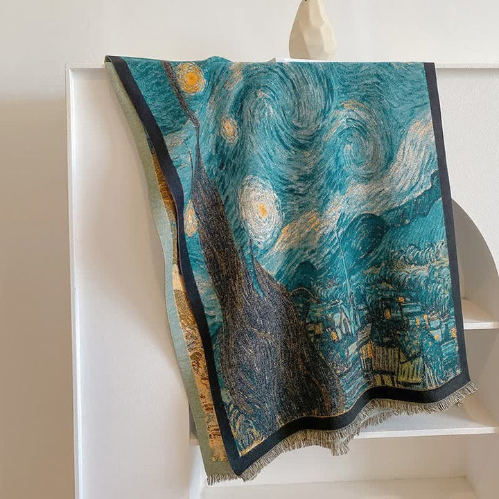 Damen Van Gogh Sternennacht Schal