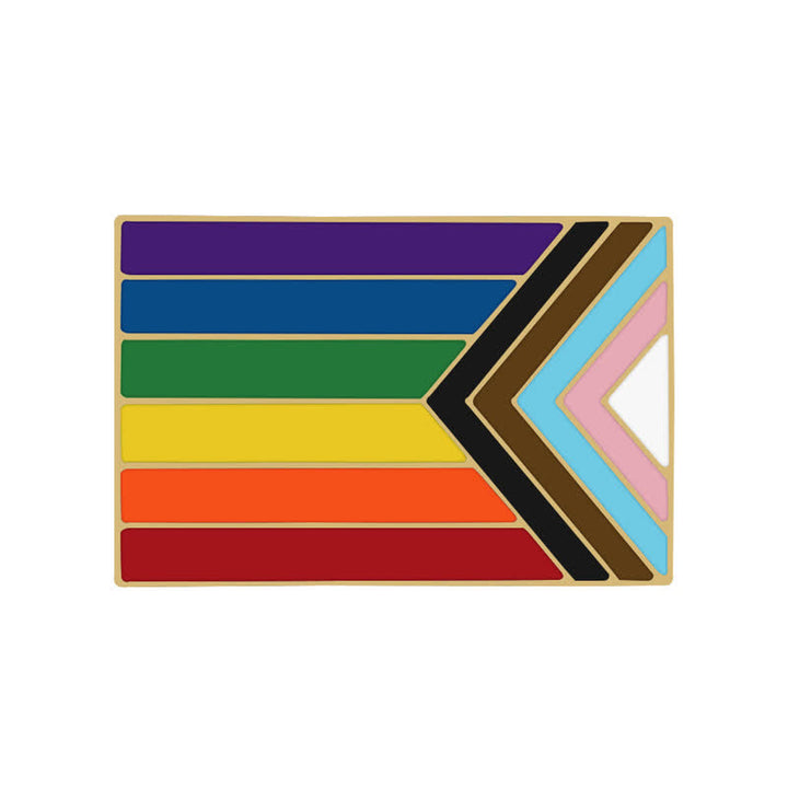 3Stück Zeigen Sie Ihren Stolz Regenbogenflagge Brosche