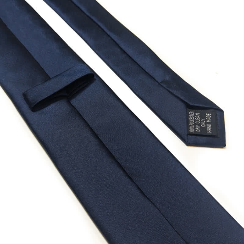 Marineblau Herren-Krawatte Mit Blumenmuster