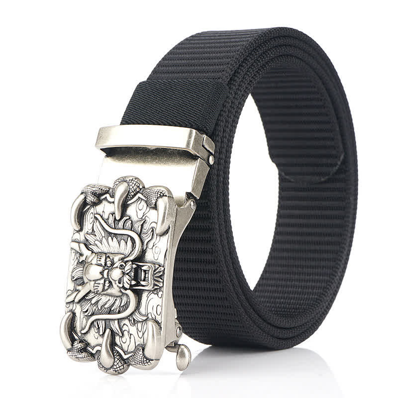 Herren Freizeit Nylon Gürtel mit Drachen Dekor