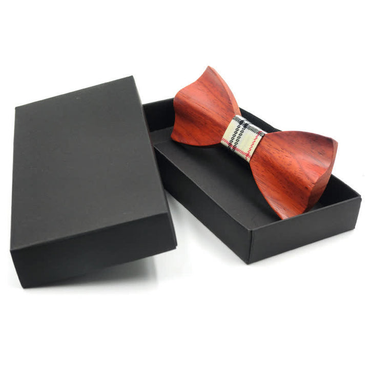 Elegante 3D-gekrümmte Holzfliege für Herren