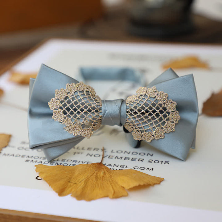 Elegante Blumen-Spitzen-Fliege für Herren