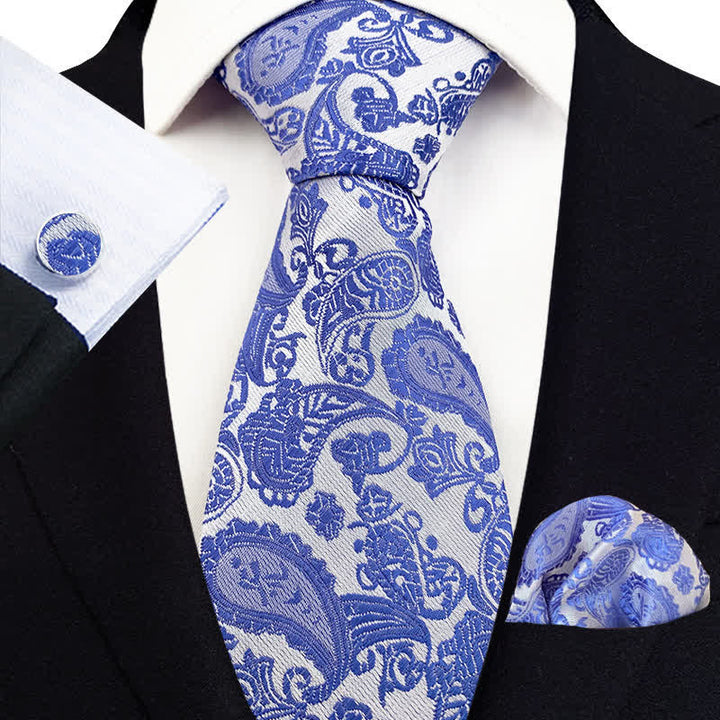3-tlg. Set mit exotischer Paisley-Krawatte für Herren