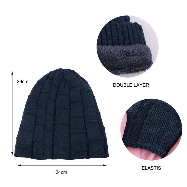 Warm gefütterter Strickhut