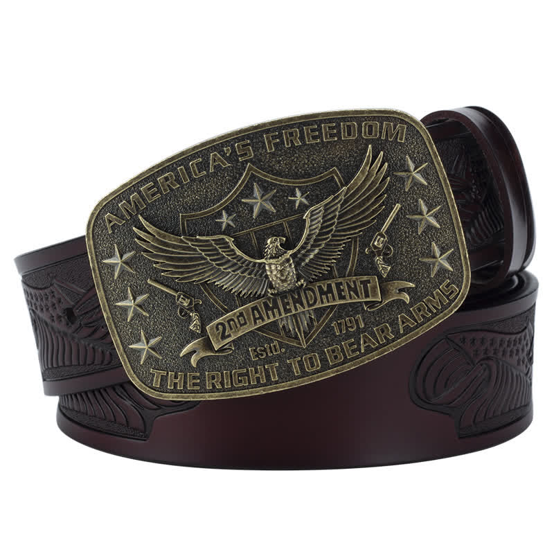 Retro Adler Freiheit Amerikas Leder Gürtel für Männer