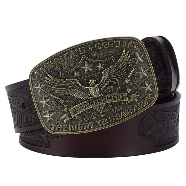 Retro Adler Freiheit Amerikas Leder Gürtel für Männer