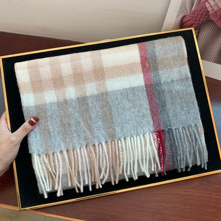 Unisex-Schal aus Lammfell im Edinburgh-Karo-Design, groß und warm - #26 - image 44